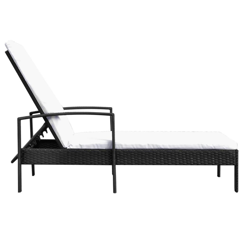 VidaXL Chaise longue rotin synthétique  