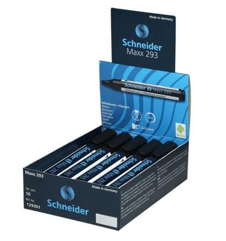 Schneider Schreibgeräte  Schneider Schreibgeräte Maxx 293 Marker 10 Stück(e) Meißel Schwarz 