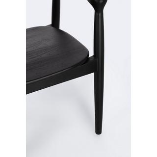 mutoni Chaise avec accoudoirs Idris noir  