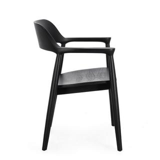 mutoni Chaise avec accoudoirs Idris noir  