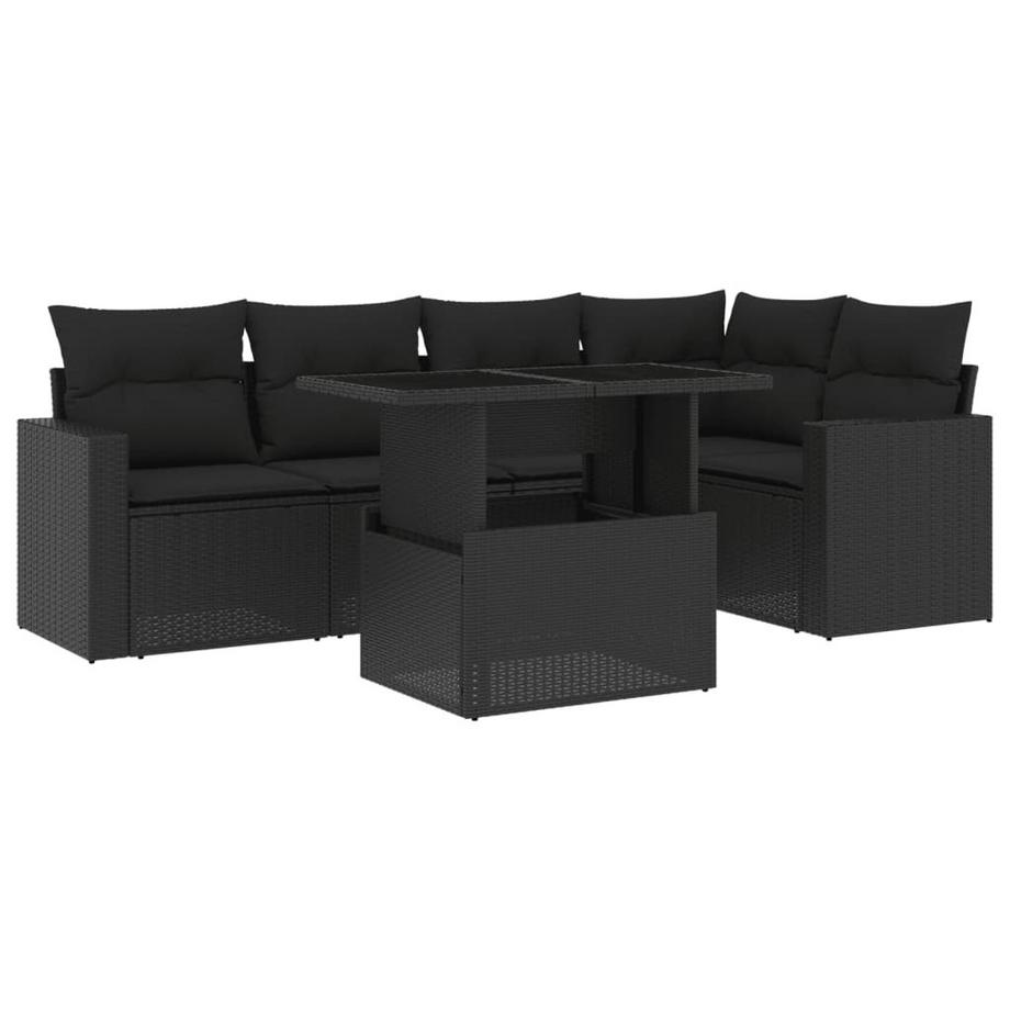 set divano da giardino Polirattan