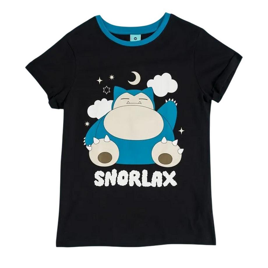 Pokémon Snorlax Bedruckter Schlafanzug mit Haargummi  