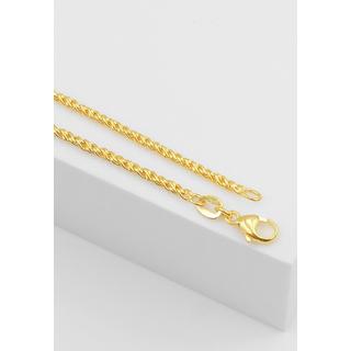 MUAU Schmuck  Bracelet Doppelanker linksgedreht Gelbgold 750, 1.9mm, 19cm 