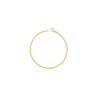 MUAU Schmuck  Bracelet Doppelanker linksgedreht Gelbgold 750, 1.9mm, 19cm 