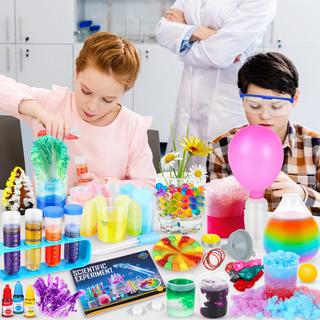 Activity-board  80+ Wissenschaft Experimente Kit für Kinder, STEM Aktivitäten Wissenschaftler Spielzeug Geschenke Chemie Set, wachsen Kristalle, Vulkan, Chemielabor 