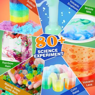 Activity-board  80+ Wissenschaft Experimente Kit für Kinder, STEM Aktivitäten Wissenschaftler Spielzeug Geschenke Chemie Set, wachsen Kristalle, Vulkan, Chemielabor 