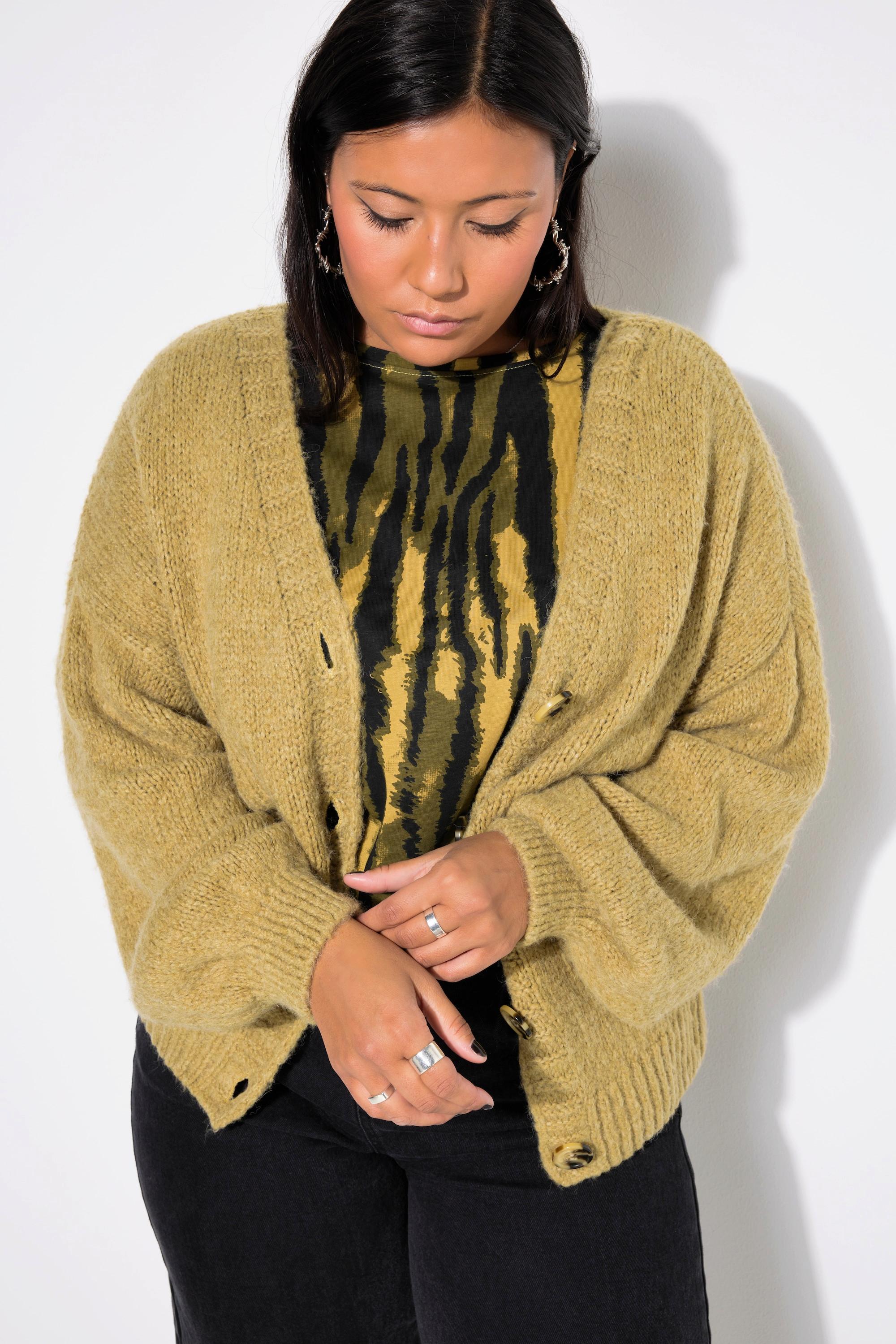 Studio Untold Cardigan Oversize Maniche Lunghe a Palloncino  