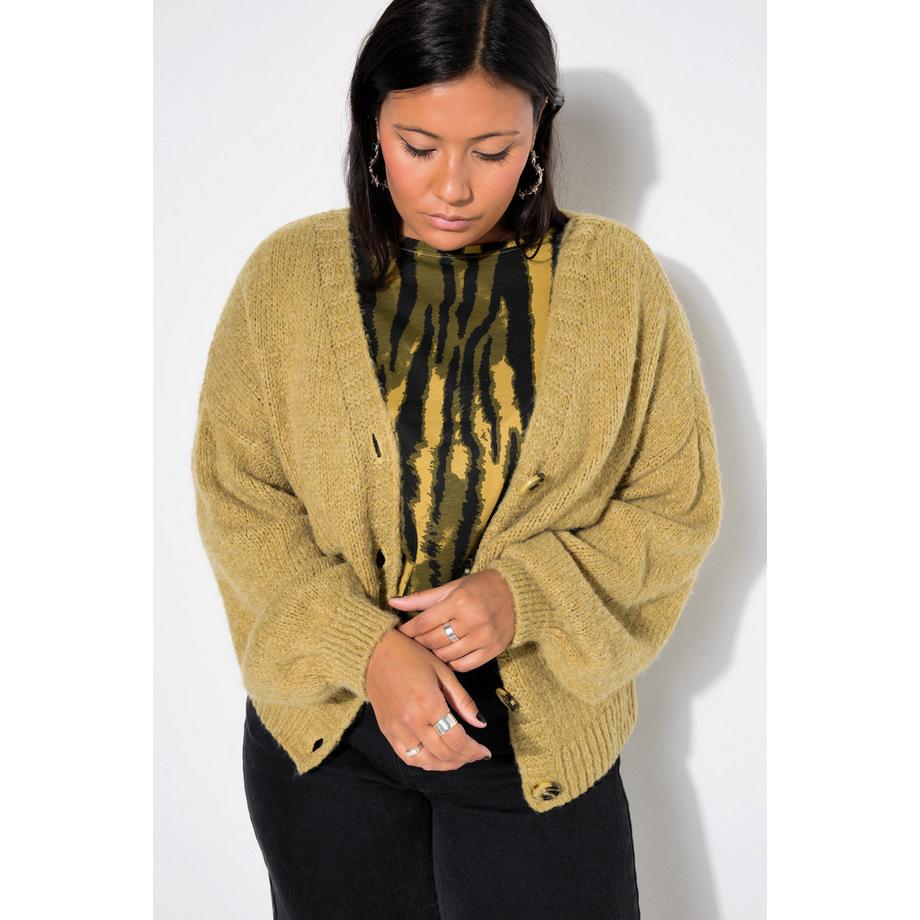 Studio Untold Oversize Ballon Langarm Strickjacke  