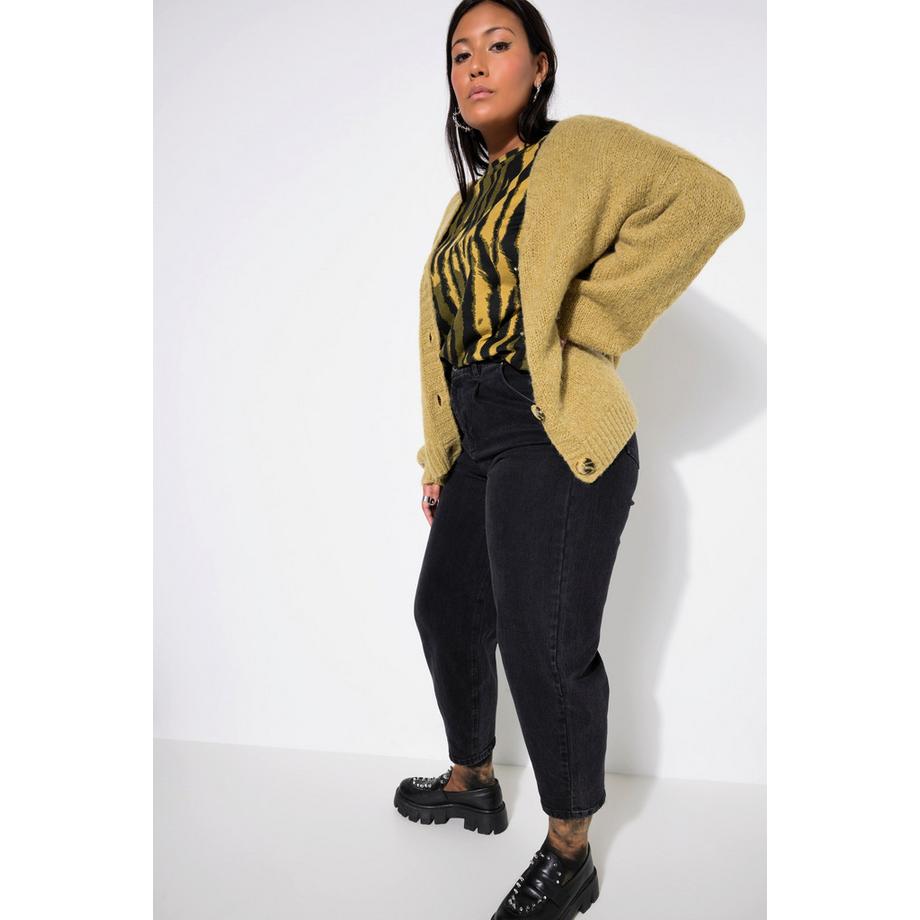 Studio Untold Oversize Ballon Langarm Strickjacke  