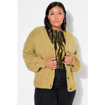 Cardigan oversize. Manches longues ballon