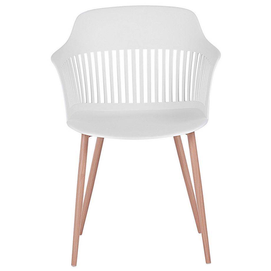 Beliani Lot de 2 chaises de salle à manger en Matière synthétique Moderne BERECA  