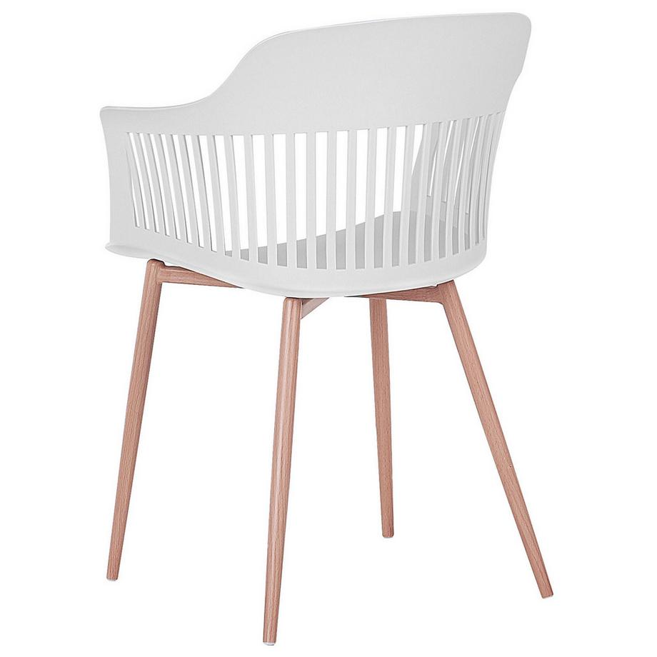 Beliani Lot de 2 chaises de salle à manger en Matière synthétique Moderne BERECA  