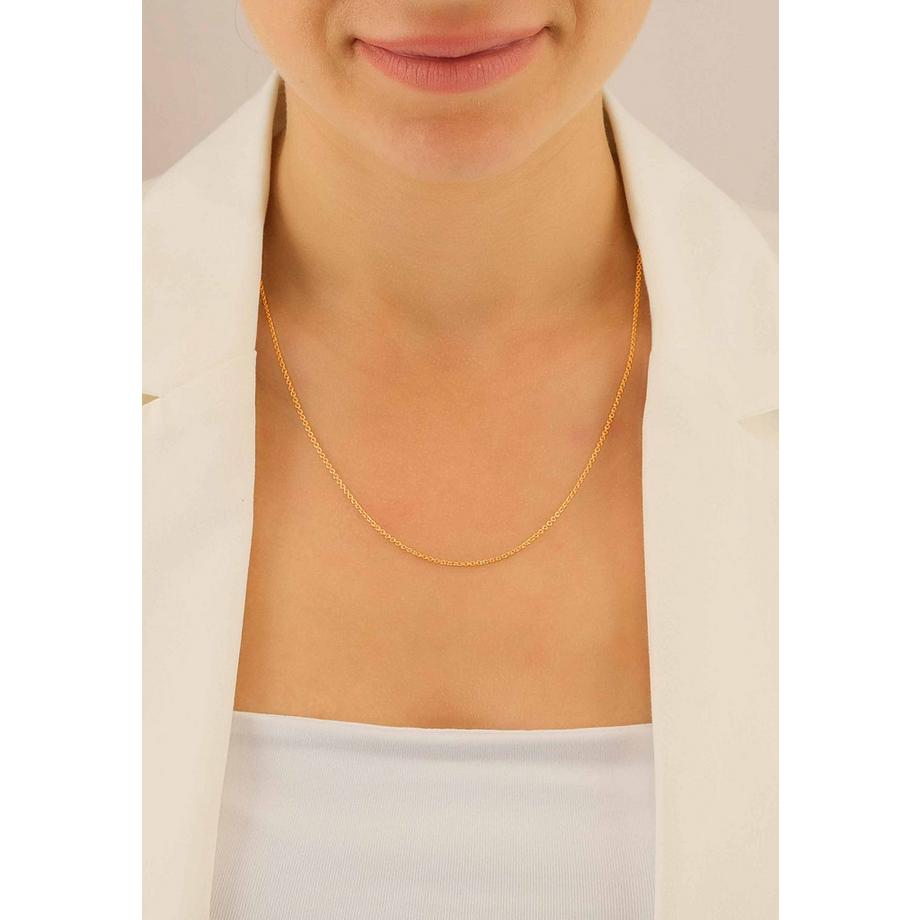 MUAU Schmuck  Collier Rundanker Rotgold 750, 1.5mm, 42cm 