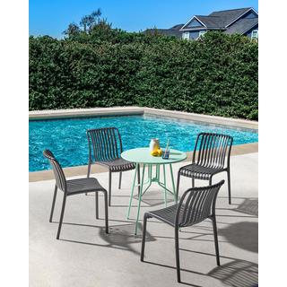 Beliani Lot de 4 chaises de jardin en Polypropylène Moderne ARICCIA  