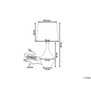 Beliani Lampe à poser en Céramique Moderne SALLA  