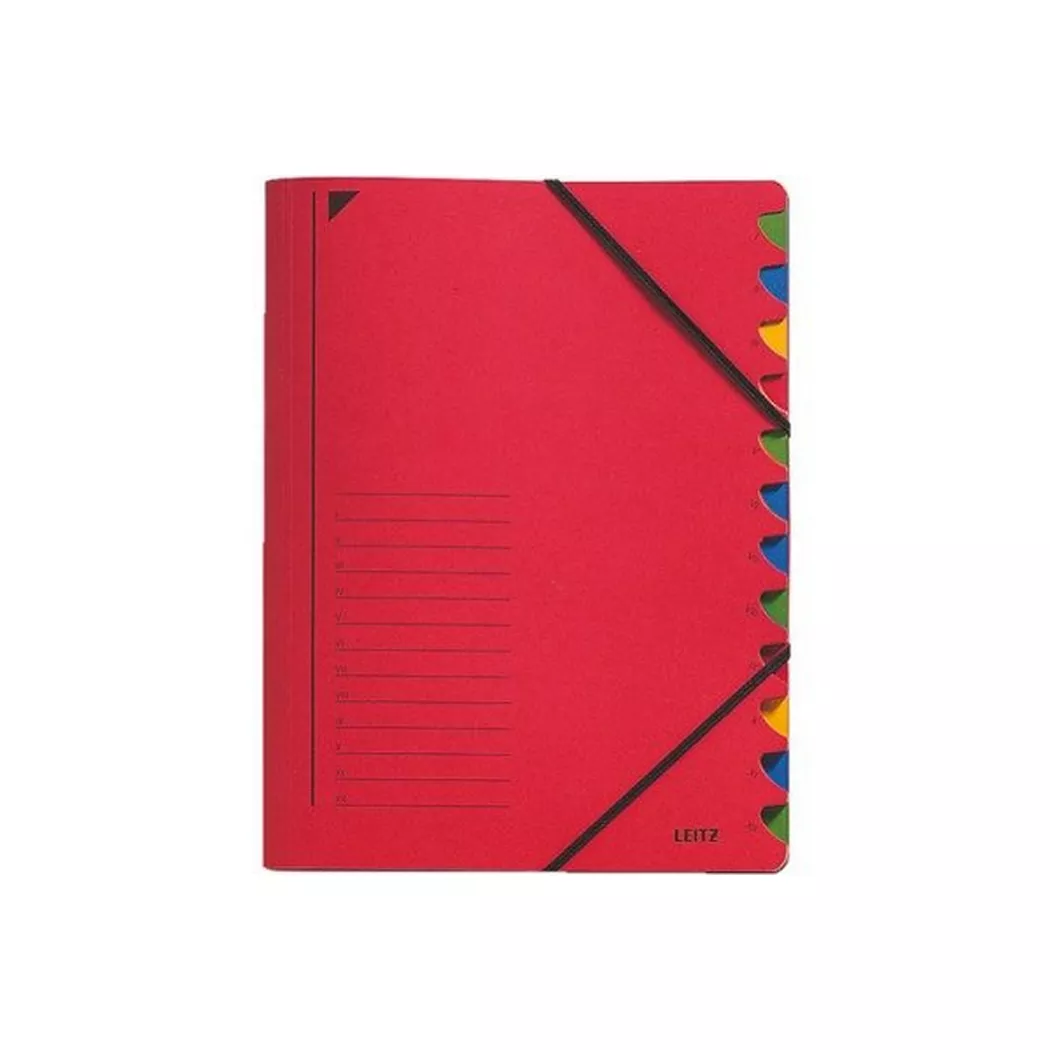 Leitz 39120025 intercalaire de classement Carton Rouge