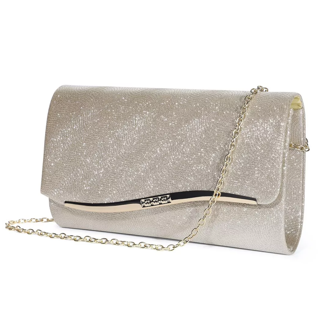 Only-bags.store - Abendtasche, Modische Handtasche, Elegante Hochzeitstasche, Kettenumschlagtasche, für Damen, Multicolor, Größe Onesize