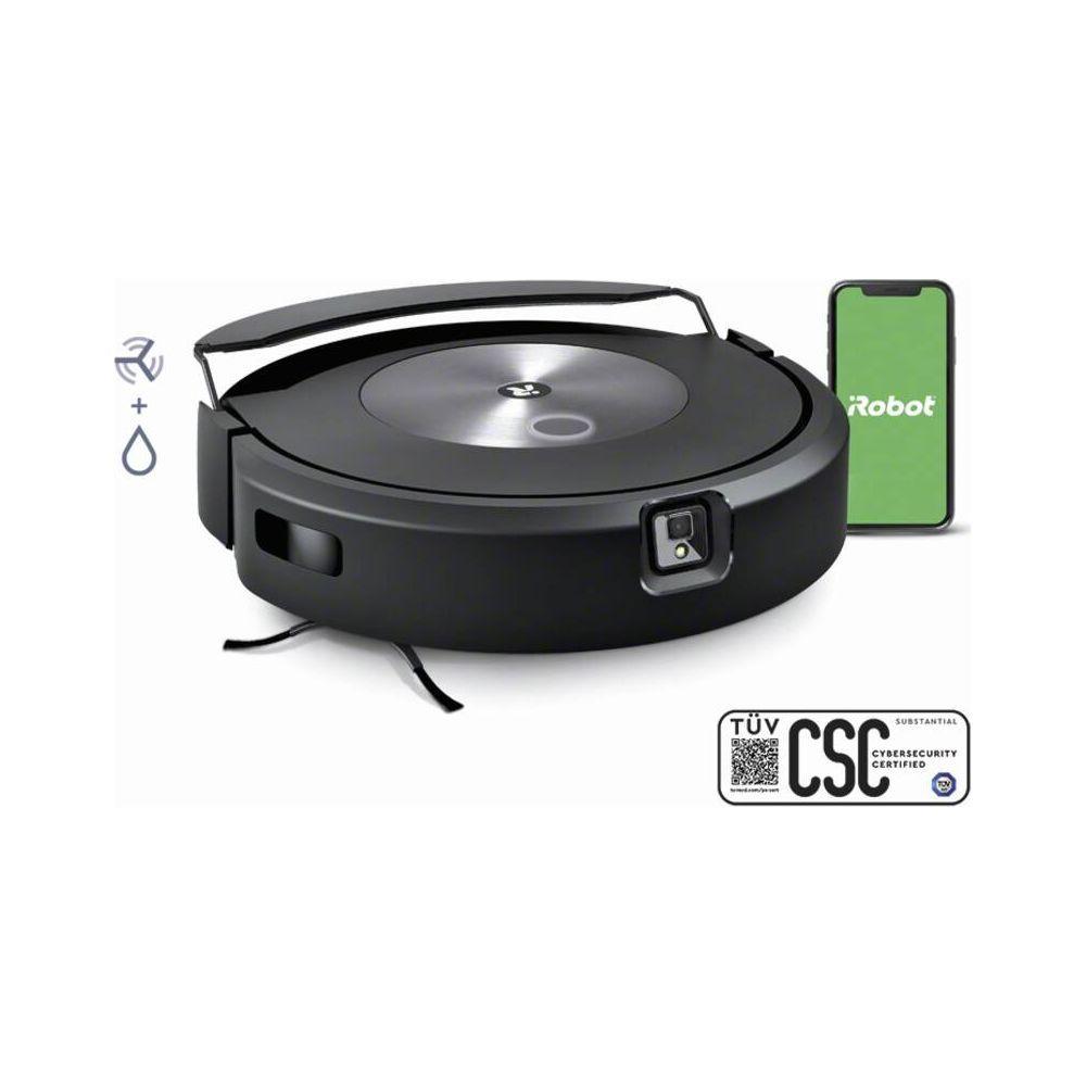 iRobot iRobot Roomba Combo j7 aspirapolvere robot Senza sacchetto Nero, Acciaio inox  