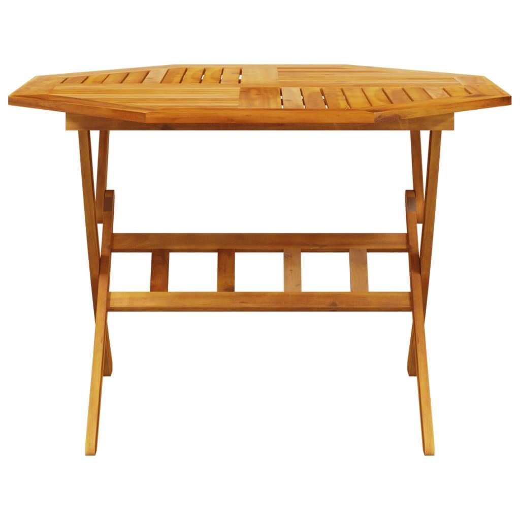 VidaXL Table de jardin bois d'acacia  