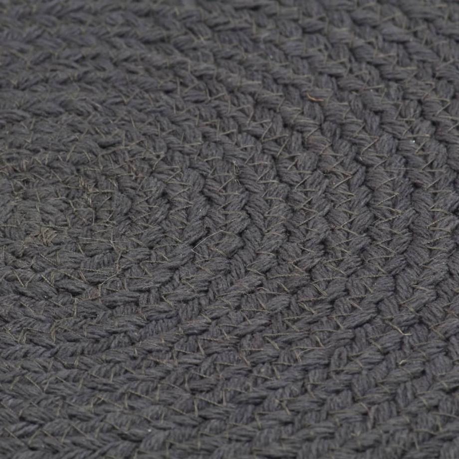 VidaXL Napperons  pcs rond coton coton  