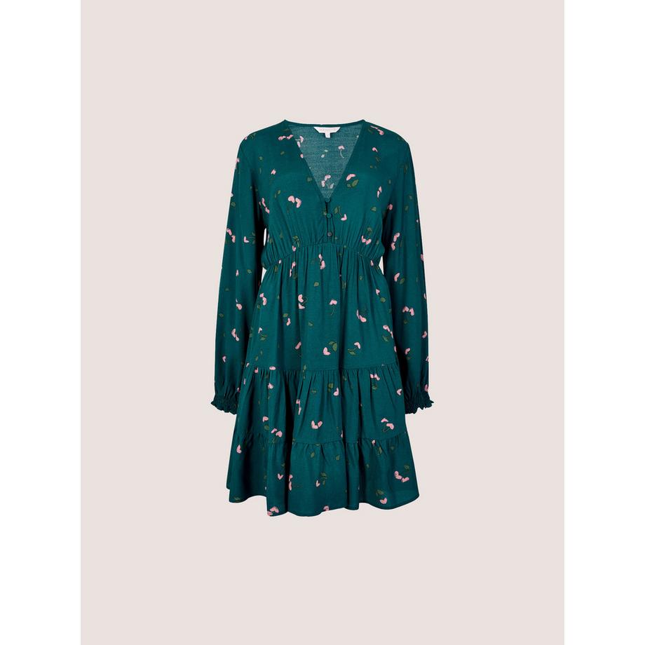 APRICOT Mini-robe en crêpe à imprimé cerises  