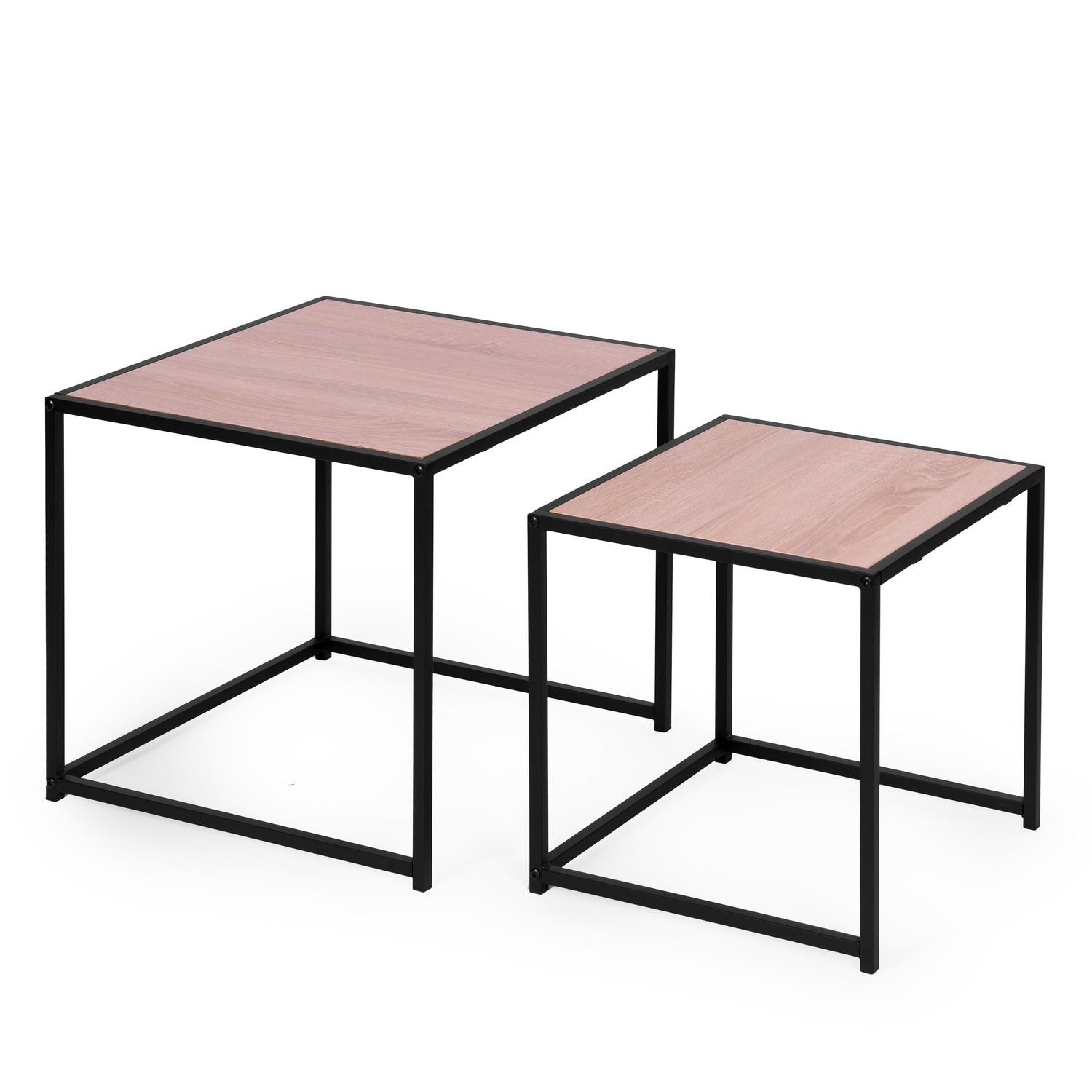 Northix Ensemble de 2 tables basses, design Loft  