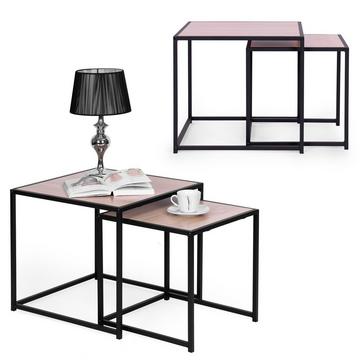 Ensemble de 2 tables basses, design Loft