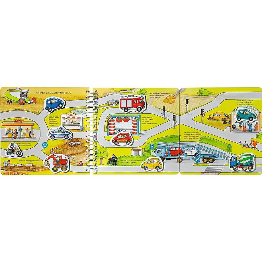 ministeps: Wer fährt wohin? Mein großes Spielbuch mit 22 Magneten: Magnetbuch ab 2 Jahren, Kinderbuch, Pappbilderbuch Gernhäuser, Susanne; Metzger, Wolfgang (Illustrationen) Gebundene Ausgabe 