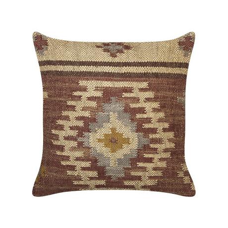 Beliani Coussin en Jute Boho BEEL  