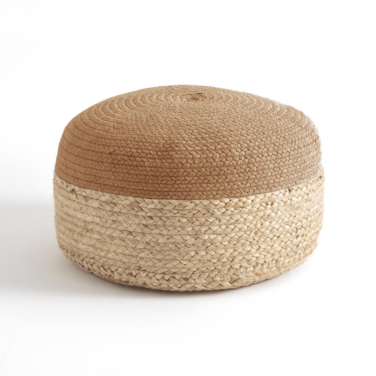 La Redoute Intérieurs Pouf bicolore jute Popayan  