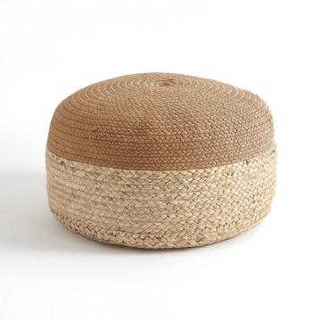 Pouf bicolore jute Popayan