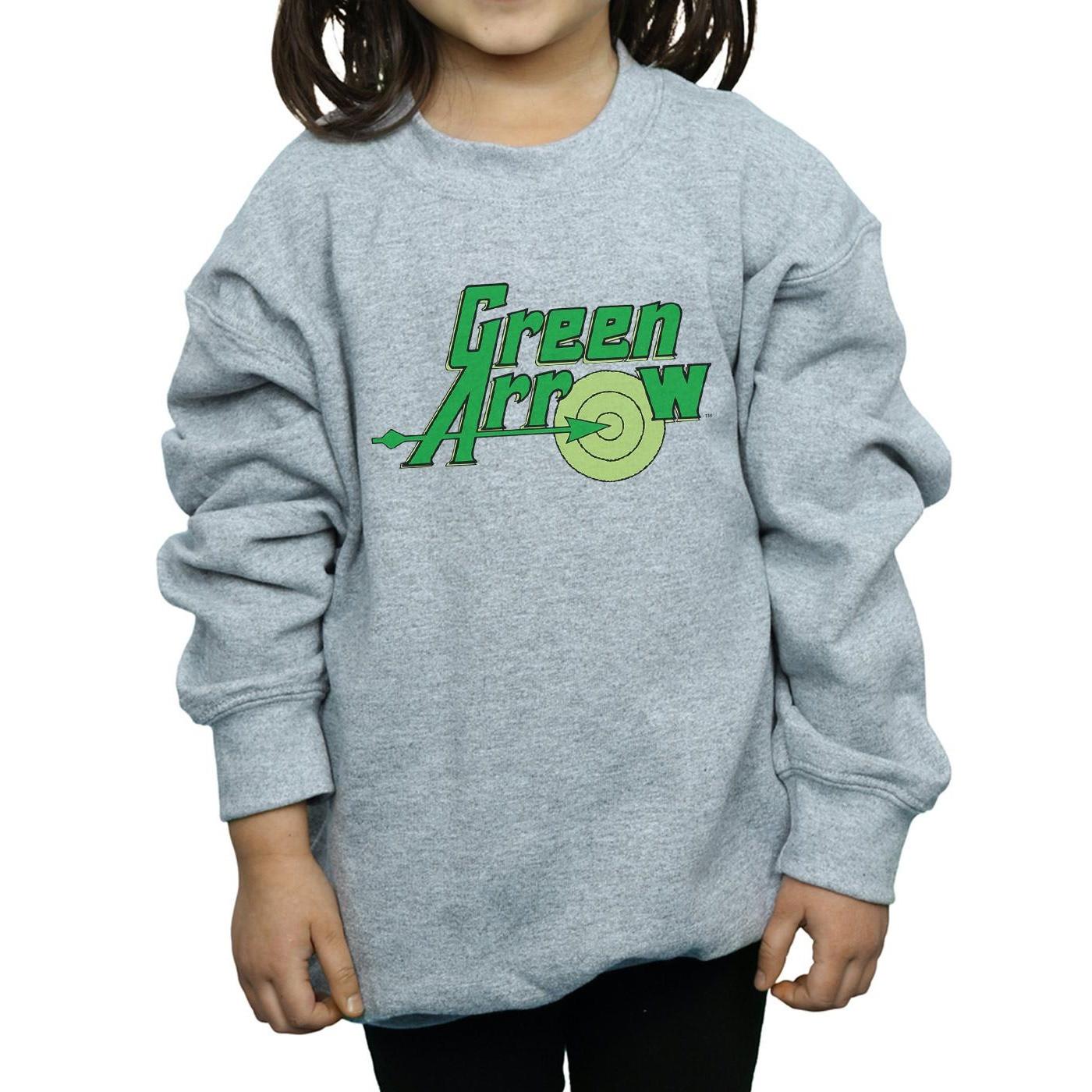 DC COMICS  Green Arrow Text Logo Sweatshirt 