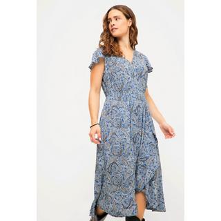 Studio Untold  Midikleid, A-Line, Paisley Print, V-Ausschnitt, Halbarm 