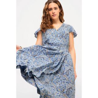 Studio Untold  Midikleid, A-Line, Paisley Print, V-Ausschnitt, Halbarm 