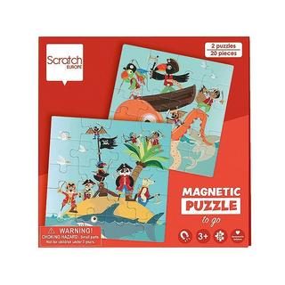 Scratch  Puzzle Reise-Magnetpuzzle Piraten (2x20) 