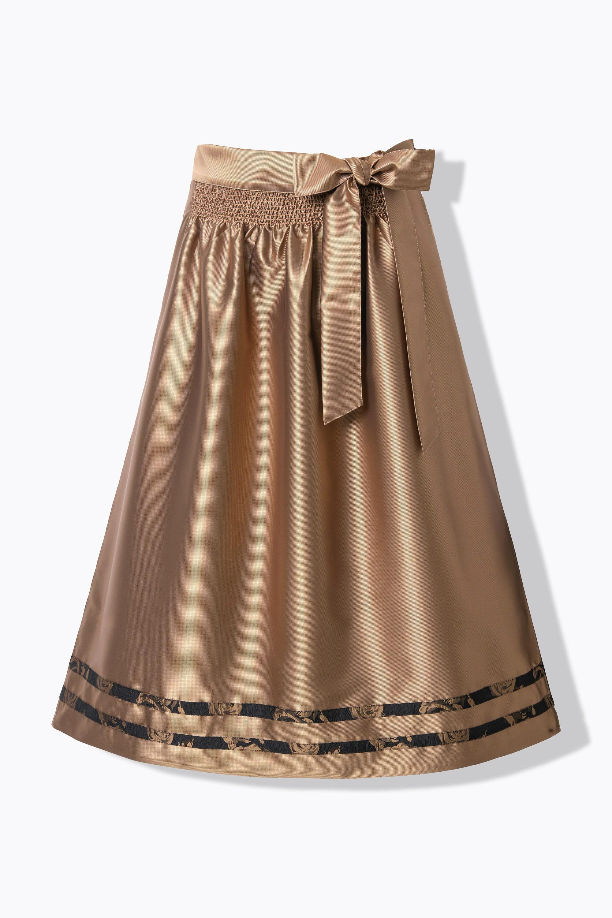 Ulla Popken Wende-Dirndlschürze gesmokt Zierbänder  