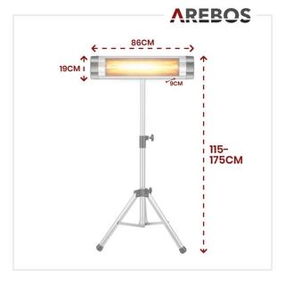 Arebos Infrarot Heizstrahler Wärmestrahler Infrarotstrahler  