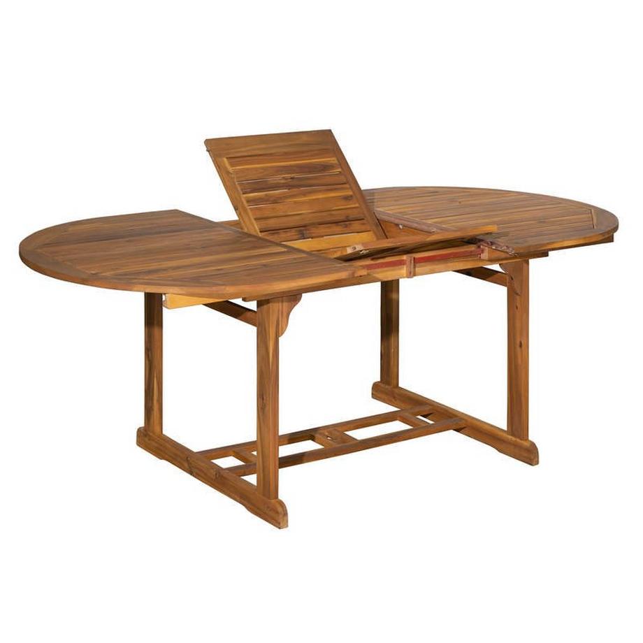 mutoni Garten Ausziehtisch Akazie oval 150200x100  