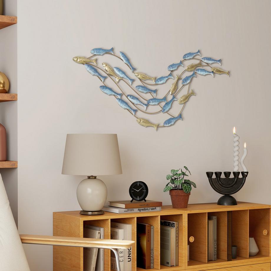 HOMCOM Metall Wanddeko  