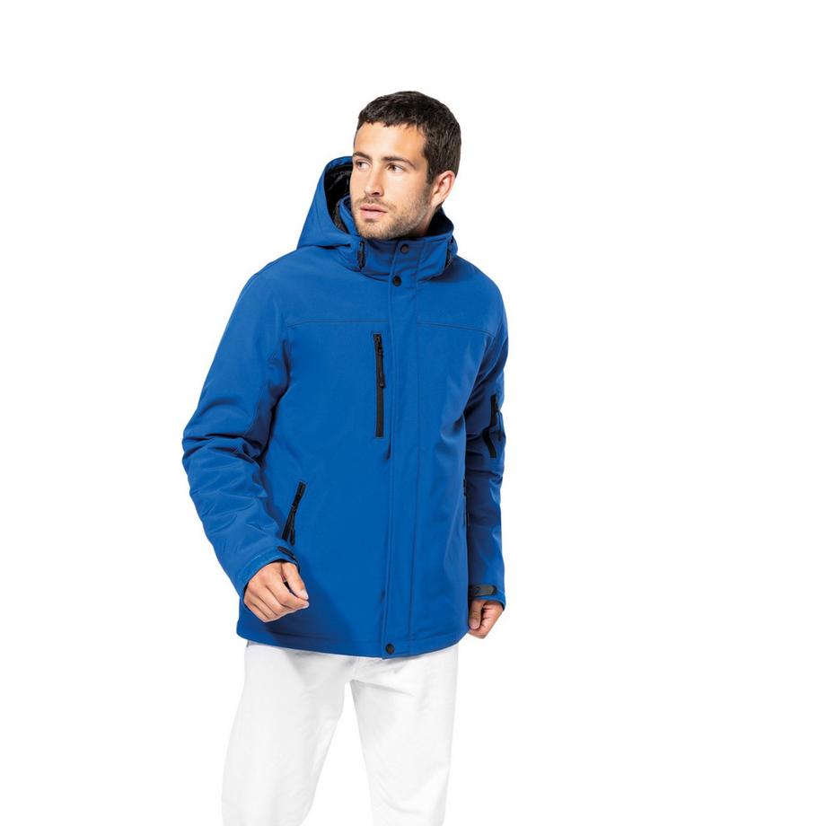 Kariban Fleece Gefütterte Softshelljacke mit Kapuze  