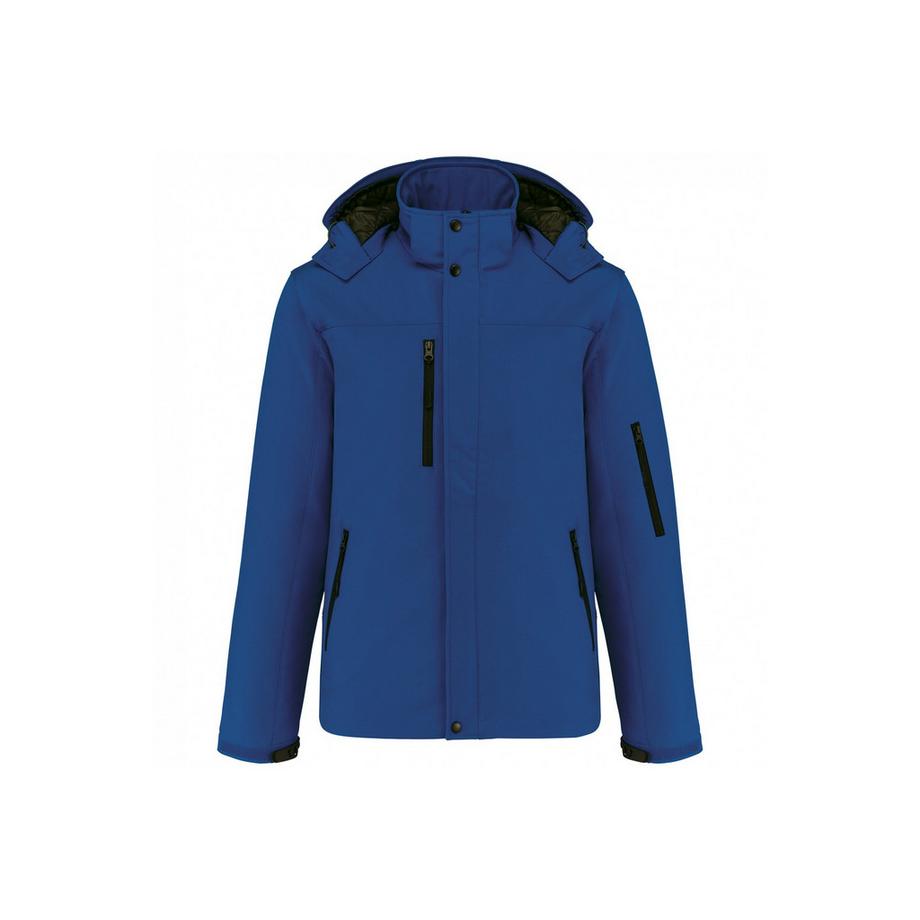 fleece-gefütterte softshelljacke mit kapuze