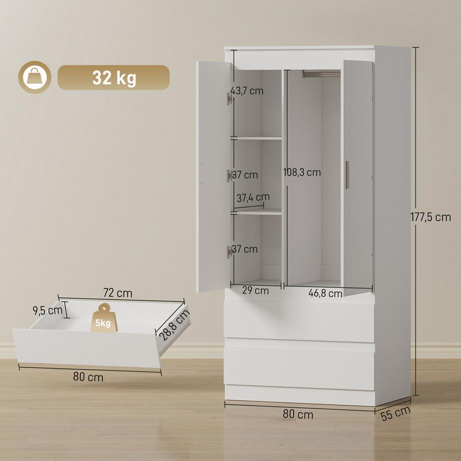 HOMCOM Garde-robe  