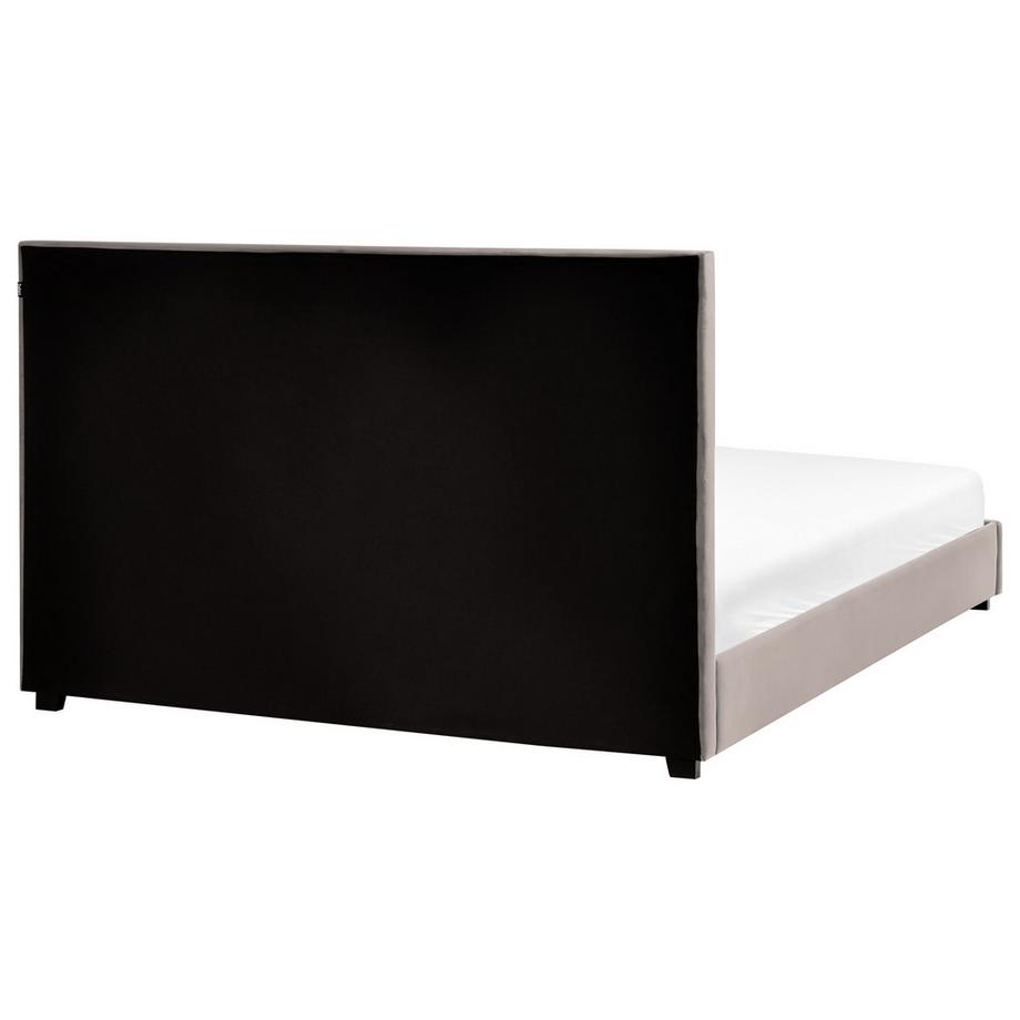 Beliani Wasserbett aus Samtstoff  ROUEN  