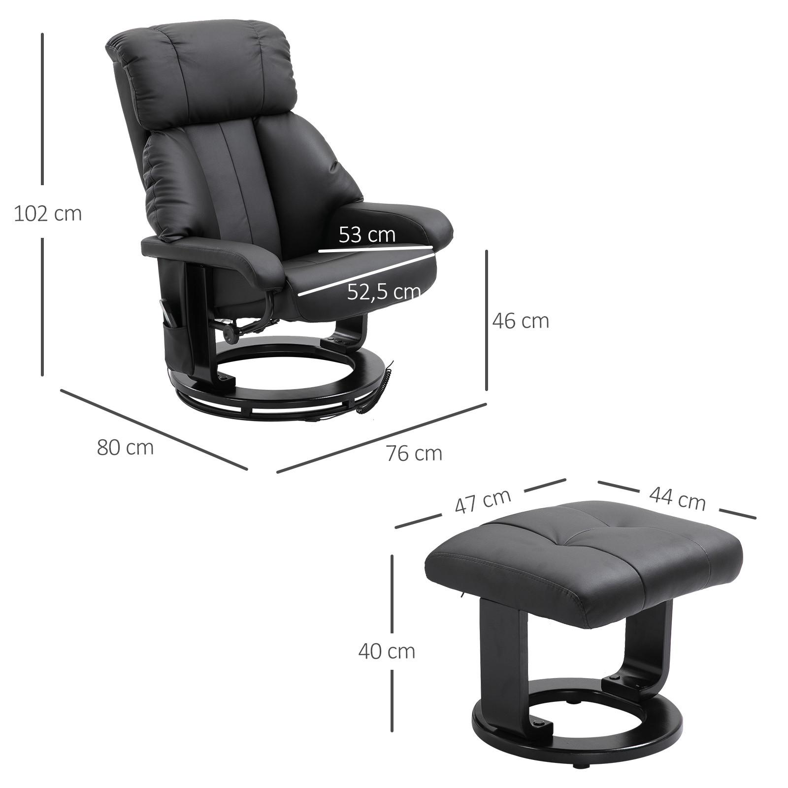 HOMCOM  Chaise de massage 