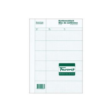 FAVORIT Konferenzblock A4 530 kariert 50 Blatt