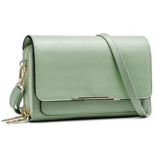 Only-bags.store PU Leder Crossbody Umhängetasche Passport Handytasche mit Kartenschlitz Verstellbarer Abnehmbarer Schulterriemen  