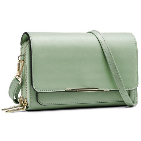 Only-bags.store PU Leder Crossbody Umhängetasche Passport Handytasche mit Kartenschlitz Verstellbarer Abnehmbarer Schulterriemen  