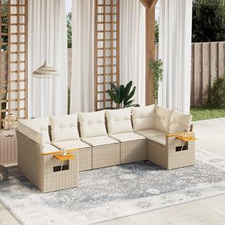 VidaXL set divano da giardino Polirattan  