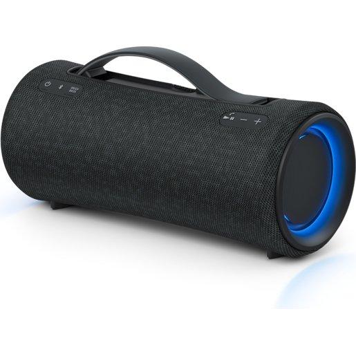 SONY  SRS-XG300 - Speaker portatile Bluetooth wireless con suono potente e illuminazione incorporata, adatto per le feste - resistente all'acqua, durata a batteria di 25 ore, ricarica per smartphone e funzione Ricarica Rapida - Nero 