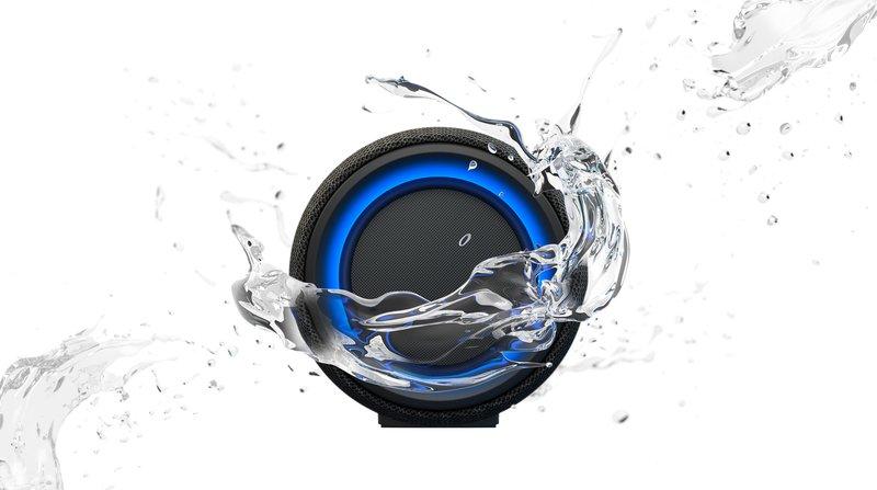 SONY  SRS-XG300 - Speaker portatile Bluetooth wireless con suono potente e illuminazione incorporata, adatto per le feste - resistente all'acqua, durata a batteria di 25 ore, ricarica per smartphone e funzione Ricarica Rapida - Nero 